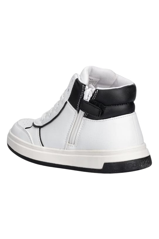 Calvin Klein Jeans sneakers alte bambino in ecopelle bianco V3X9-83164-1355 X002 Calvin Klein Footwear 