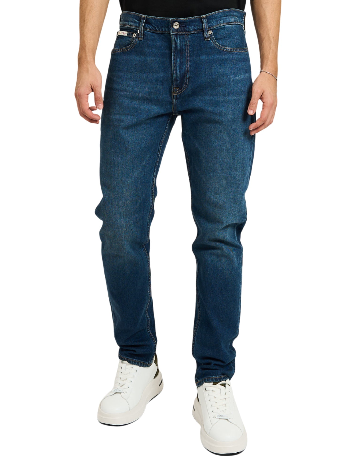 Calvin Klein Jeans jeans uomo slim lavaggio blu LV04RD940G PTR Calvin Klein Jeans 