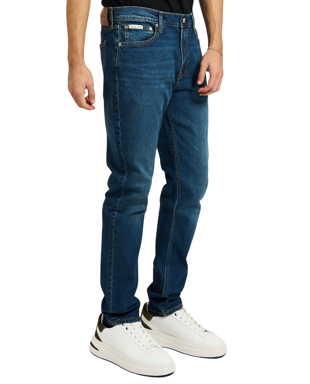 Calvin Klein Jeans jeans uomo slim lavaggio blu LV04RD940G PTR Calvin Klein Jeans 
