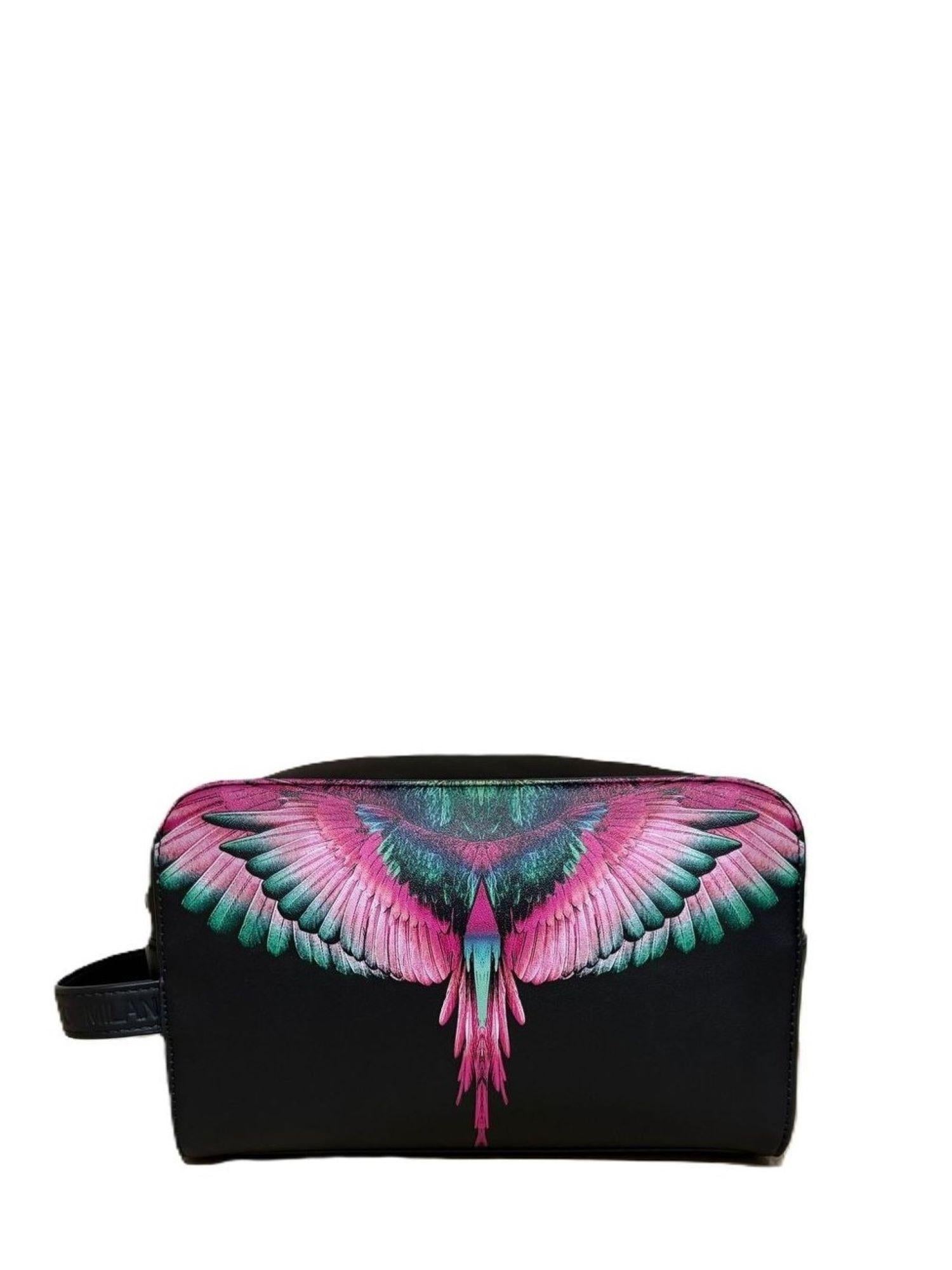 County of Milan beauty donna con stampa iconica nero COMAF250150 NERO-PINK WINGS COUNTY OF MILAN 