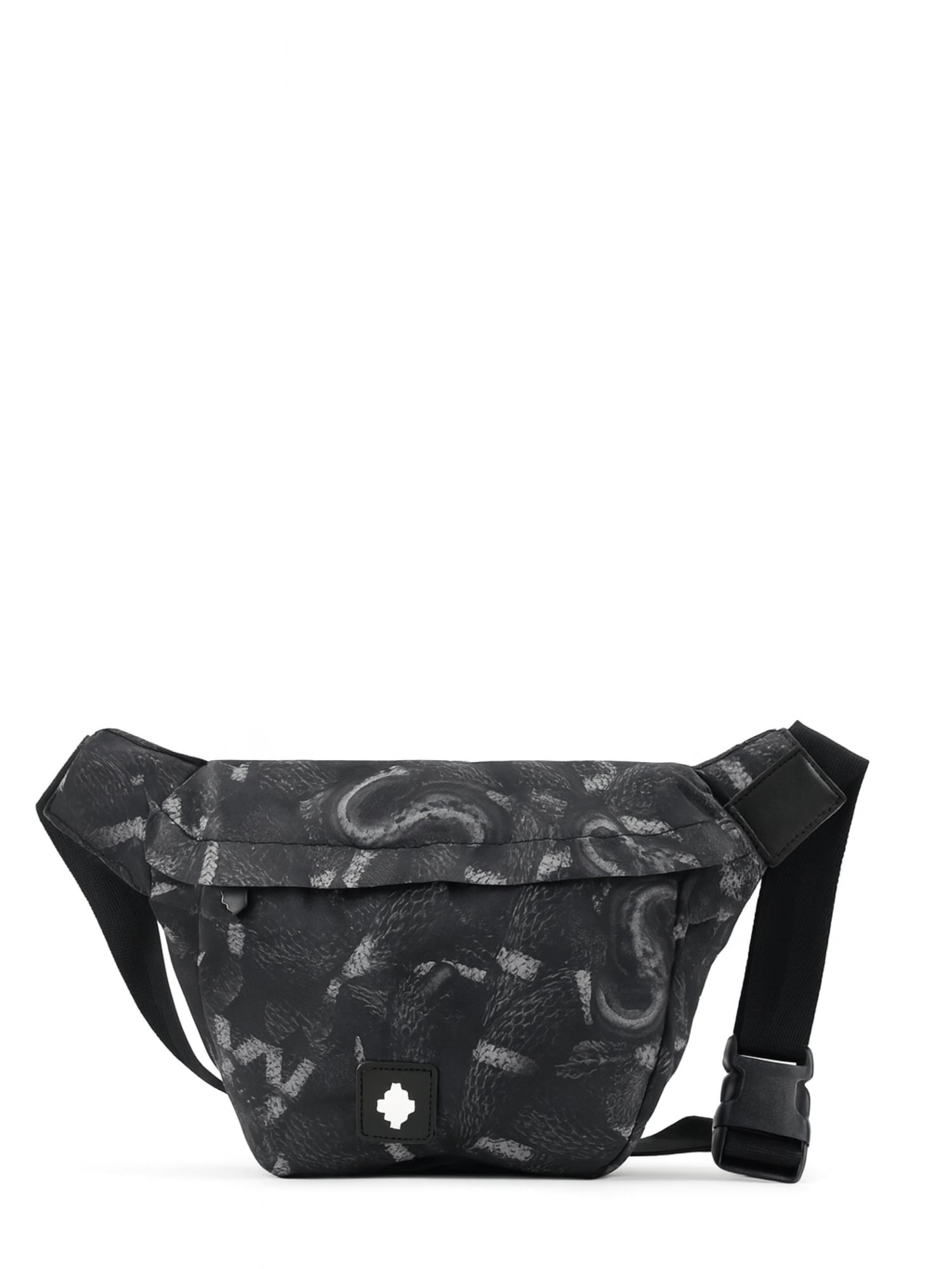 County of Milan marsupio in nylon stampa snake nero COMAF250153 BLACK SNAKES COUNTY OF MILAN 