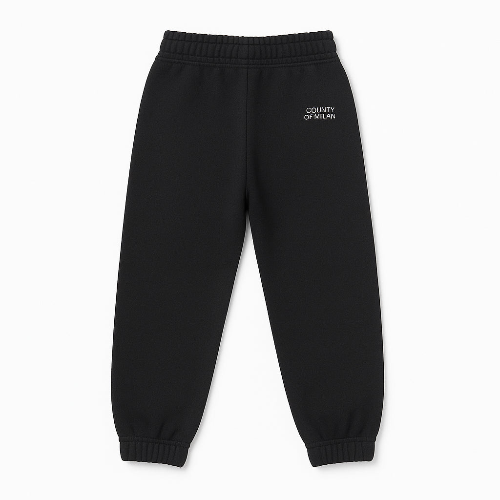 County of Milan pantaloni joggers bambino nero F5CMJBFP005 110 COUNTY OF MILAN KIDS 