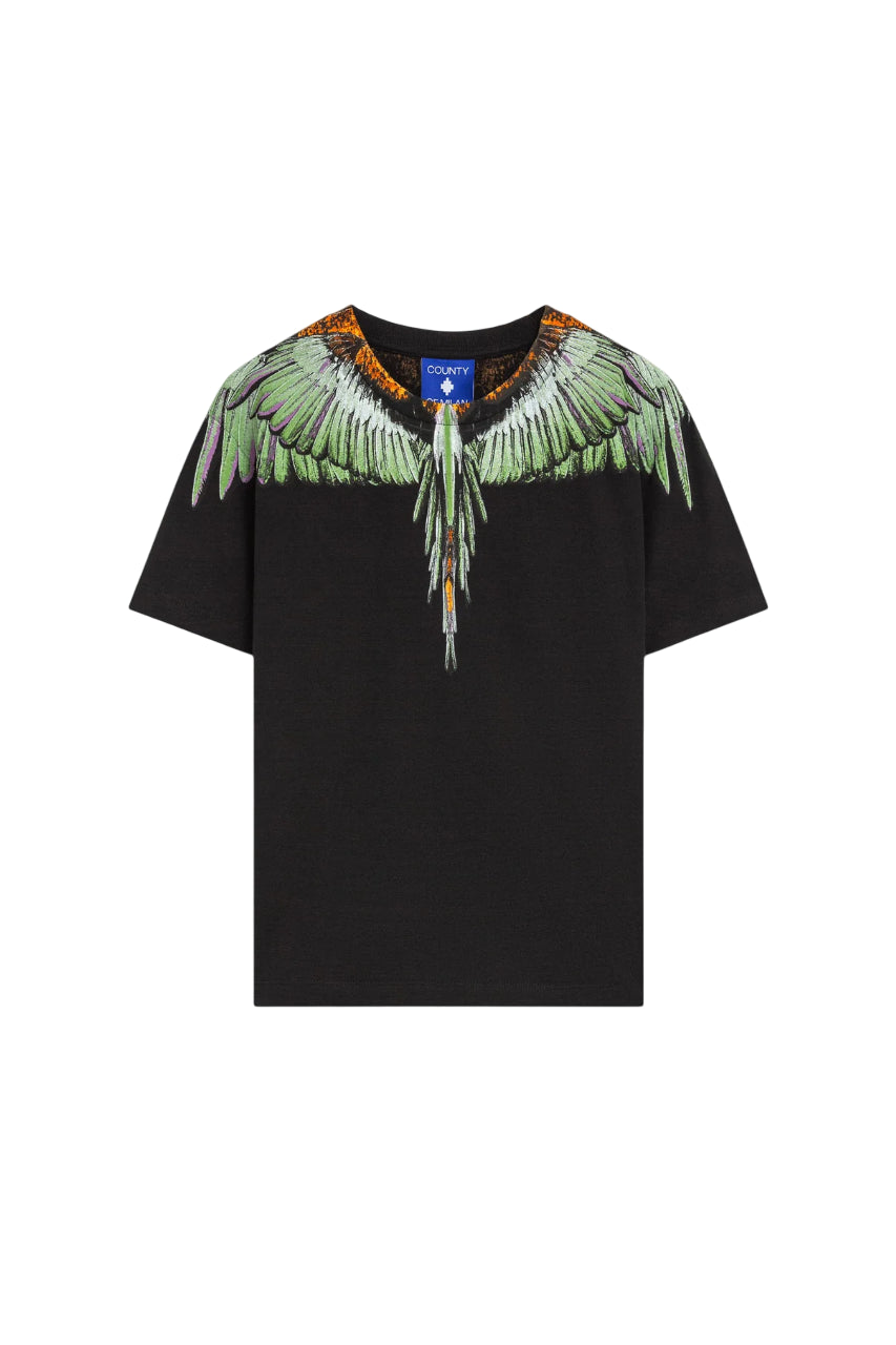 County of Milan T-shirt bambino con stampa iconica nero F5CMJBTH063 110 COUNTY OF MILAN KIDS 