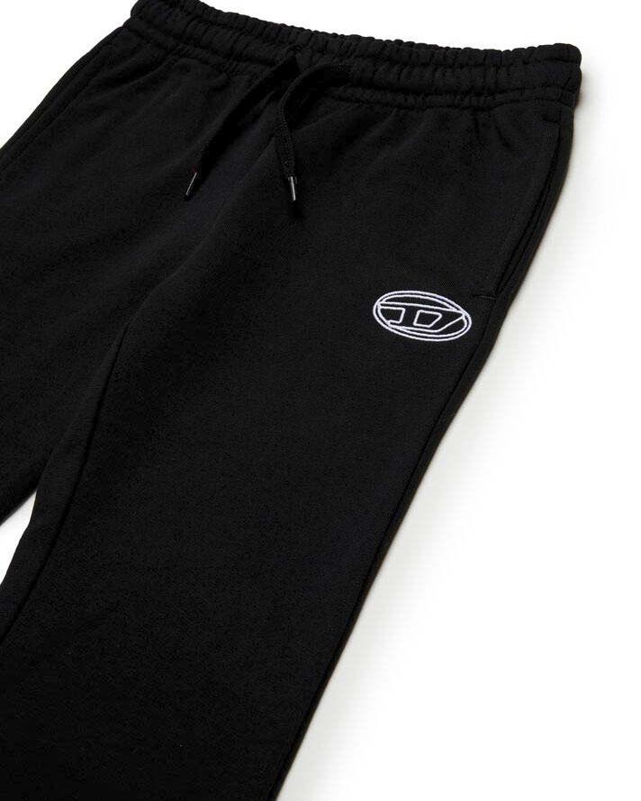 Diesel pantaloni flare in felpa Pebirt nero J02419-KYAX3 K900 DIESEL 