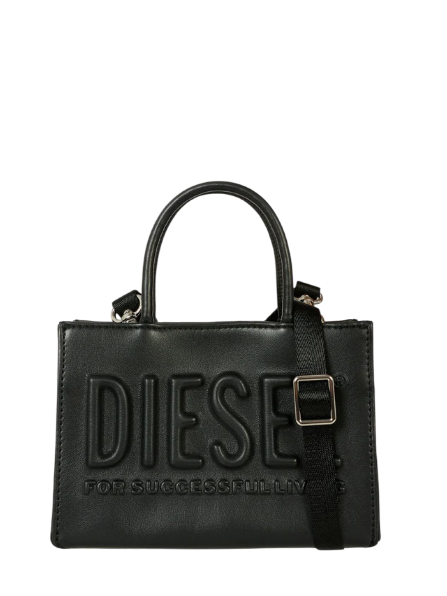 Diesel borsa in ecopelle con logo nero J02529-P8073 T8013 DIESEL 
