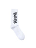 Disclaimer calzini unisex con logo bianco latte