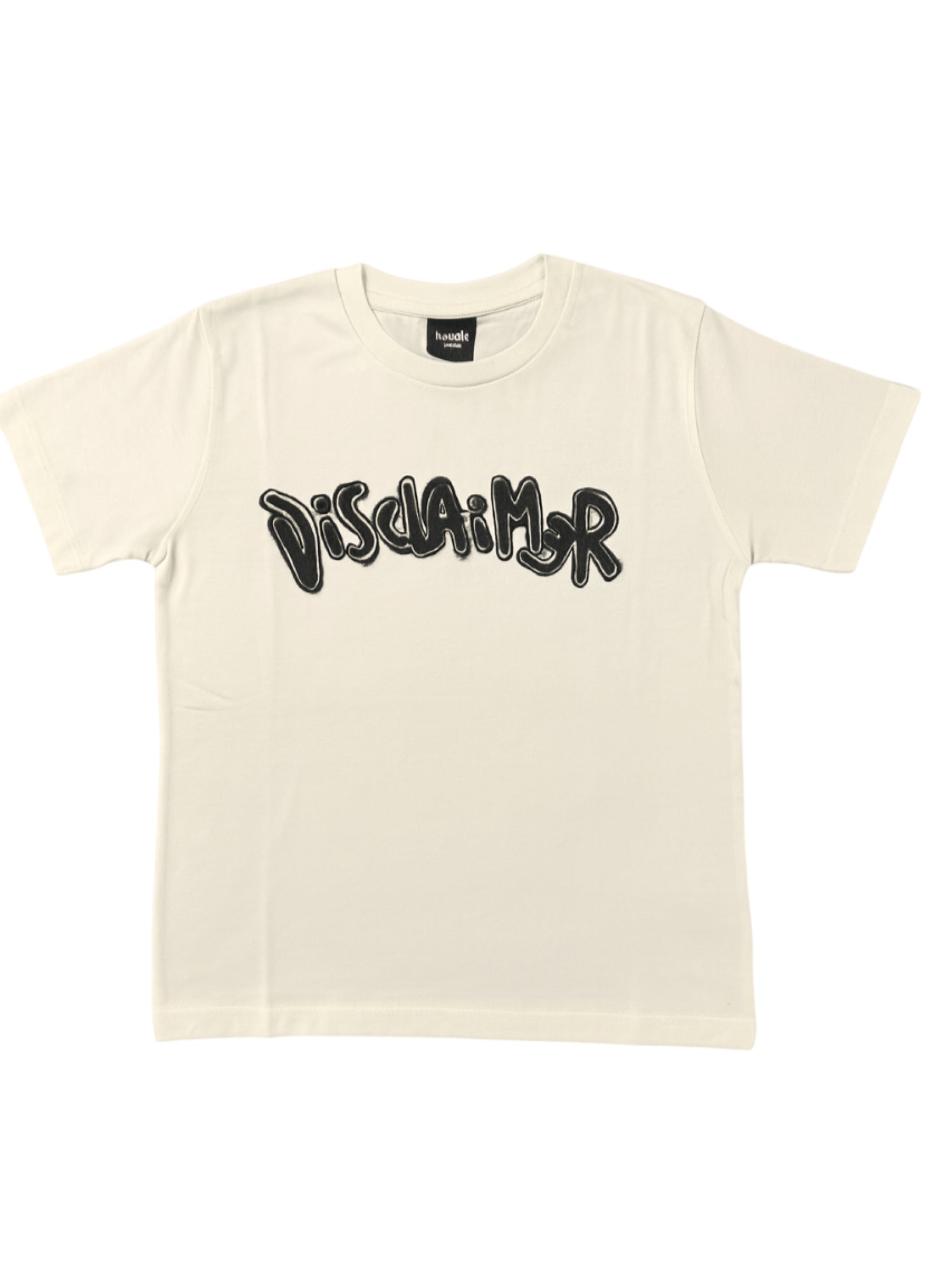 Disclaimer T-shirt bambino manica corta color latte 58604 LATTE-ST.NERA DISCLAIMER 