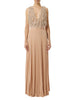 Elisabetta Franchi abito elegante Red Carpet in tulle e jersey rosa cipria