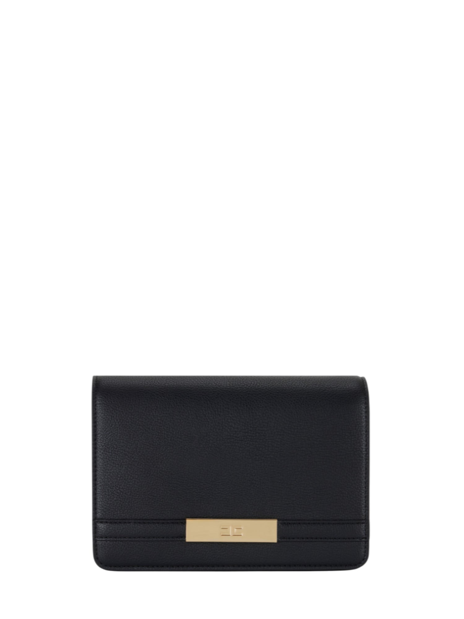 Elisabetta Franchi borsa a tracolla in ecopelle martellata nero BS39A56E2 110 ELISABETTA FRANCHI 