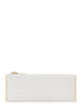 Elisabetta Franchi pochette in ecopelle coccodrillo bianco latte