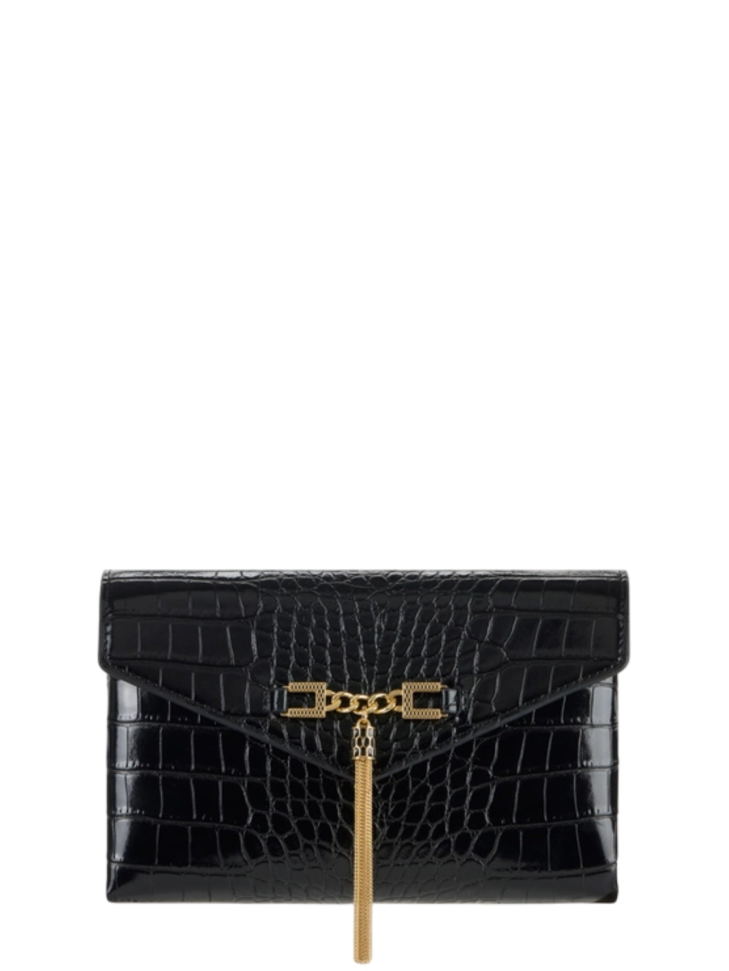 Elisabetta Franchi pochette in ecopelle coccodrillo nero BS56A57E2 110 ELISABETTA FRANCHI 