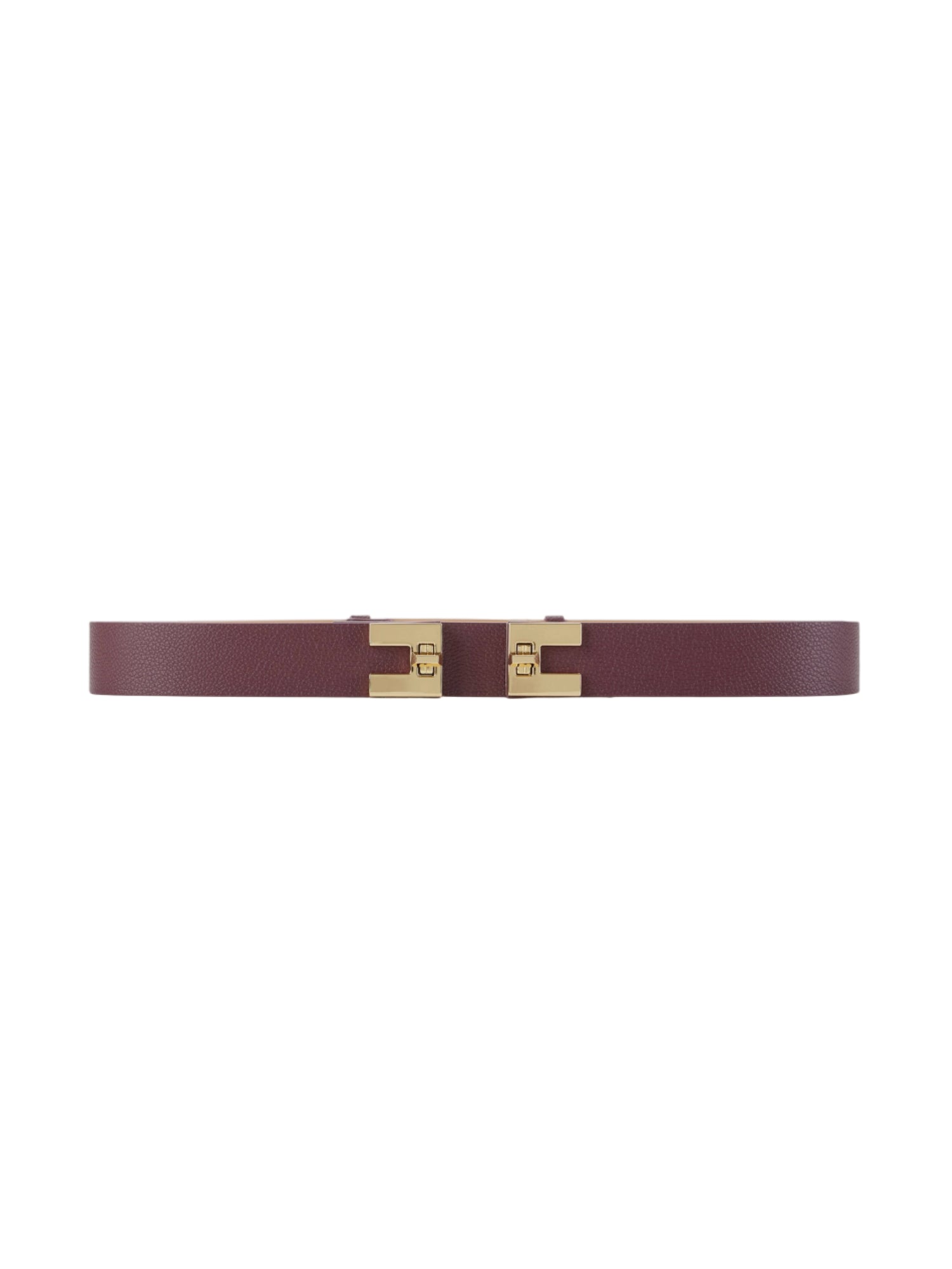 Elisabetta Franchi cintura in ecopelle martellata borgogna CT53S56E2 EA4 ELISABETTA FRANCHI 