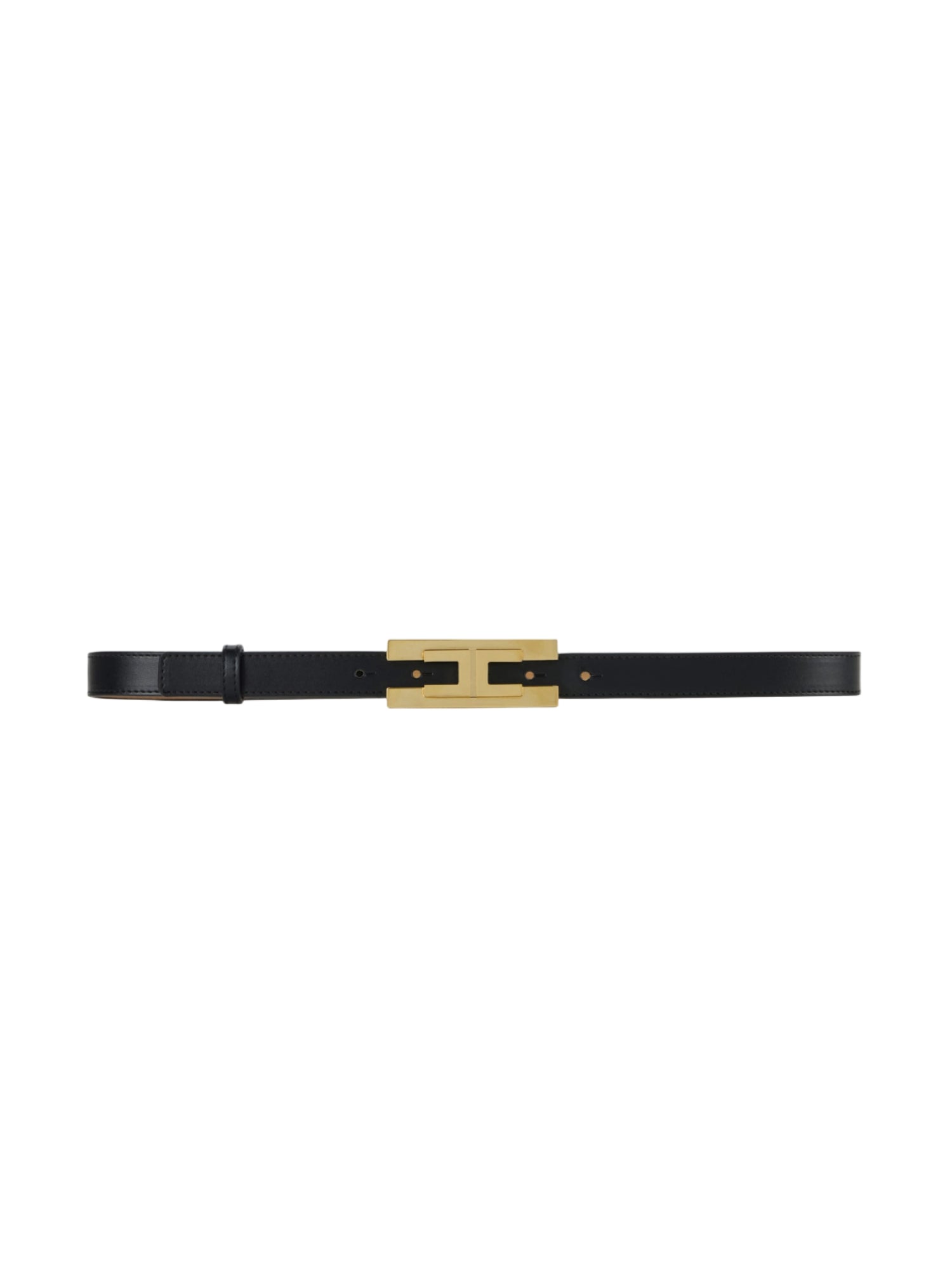 Elisabetta Franchi cintura in ecopelle con logo nero CT72S57E2 110 ELISABETTA FRANCHI 