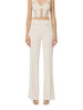 Elisabetta Franchi pantaloni a zampa in crepe panna