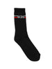 Gcds calzini unisex bambino nero