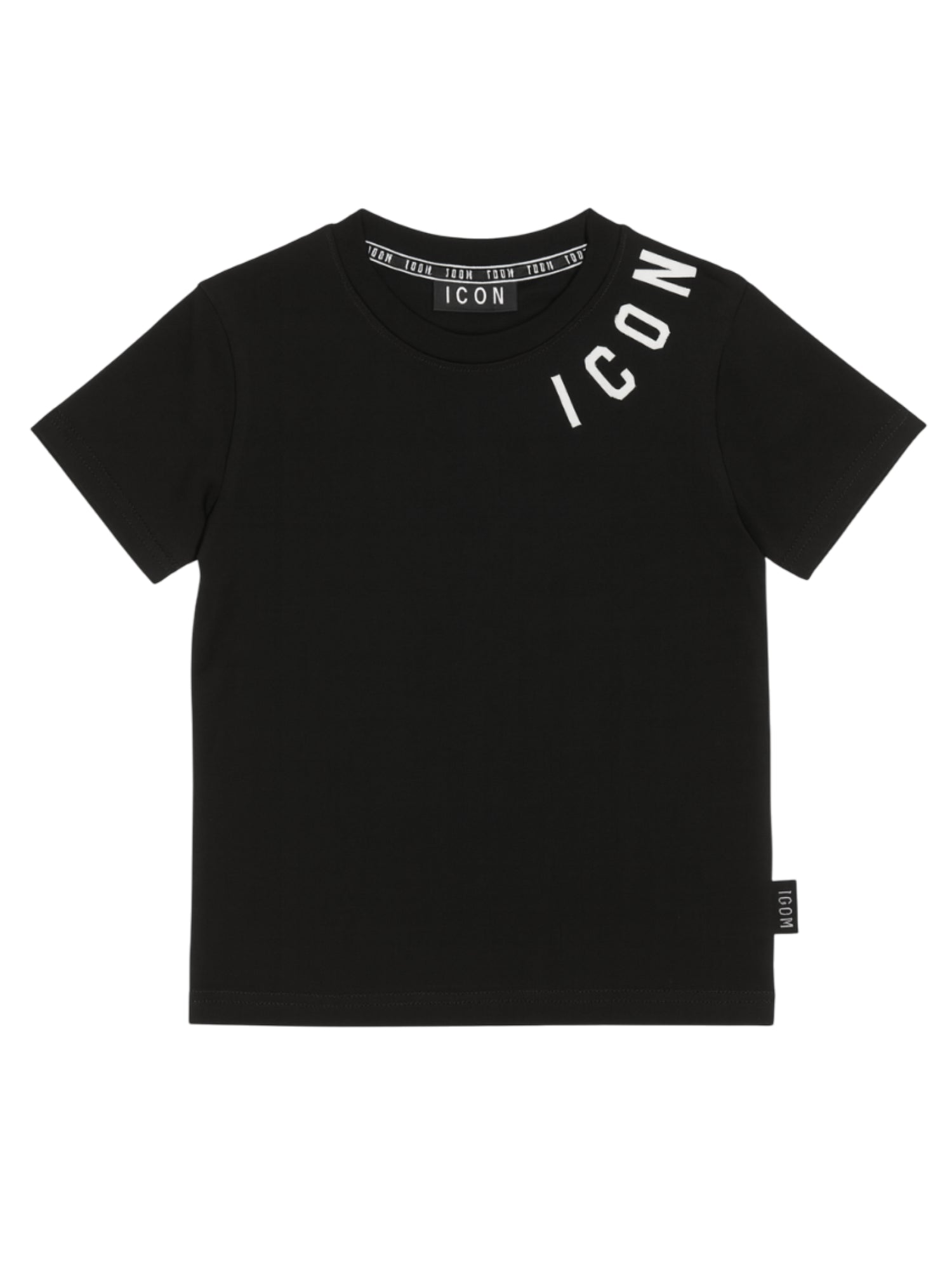 Icon T-shirt manica corta bambino nero IBKS00753 9000 ICON 