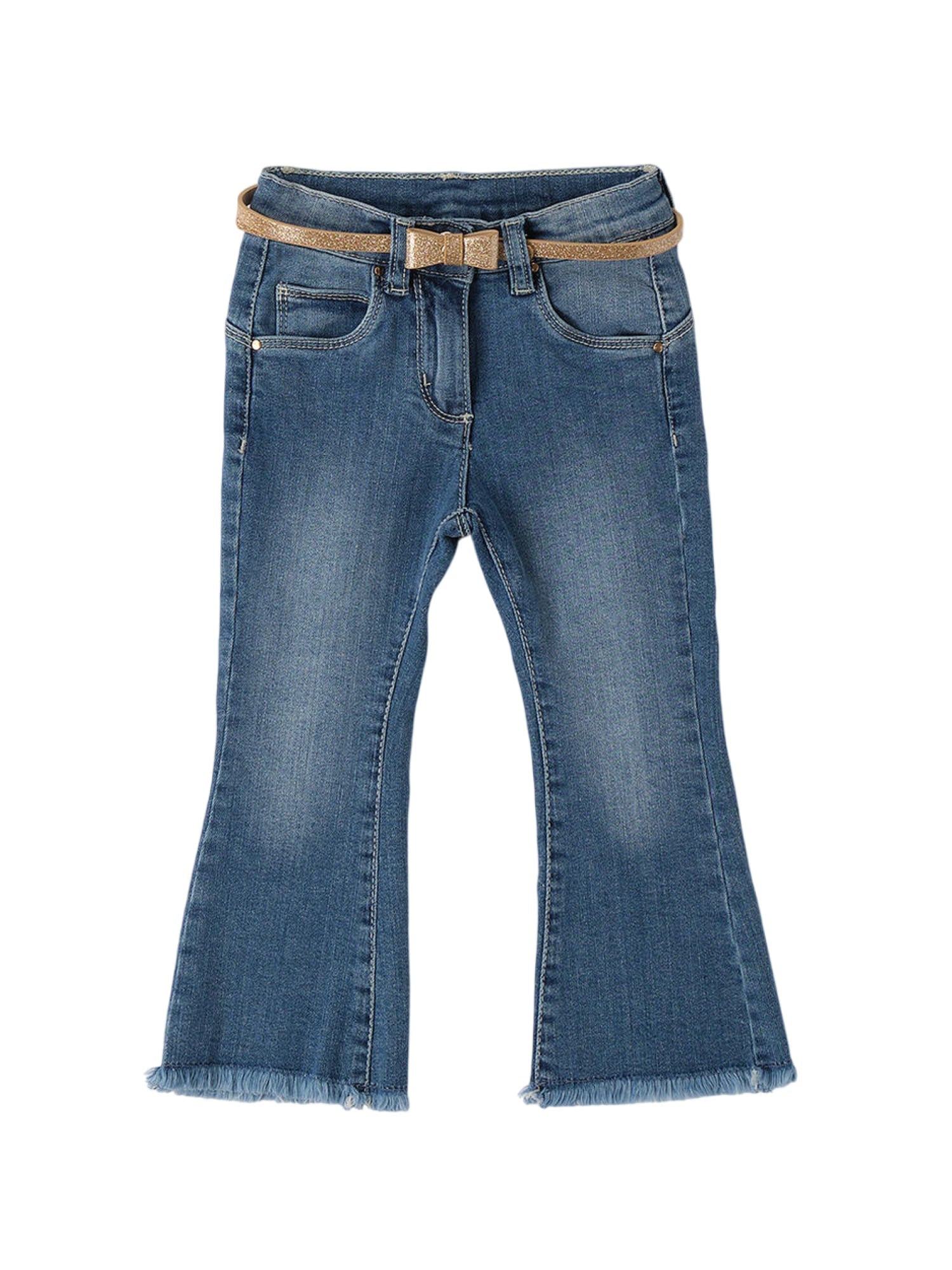 iDo jeans flare bambina lavaggio blu 4F320 7400 iDO 