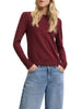 Jjxx maglia girocollo donna Cara bordeaux