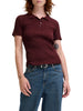 Jjxx polo donna a costine bordeaux