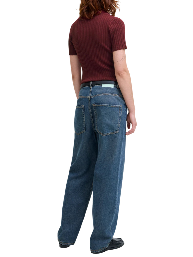 Jjxx polo donna a costine bordeaux 12280289 CABERNET JJXX 