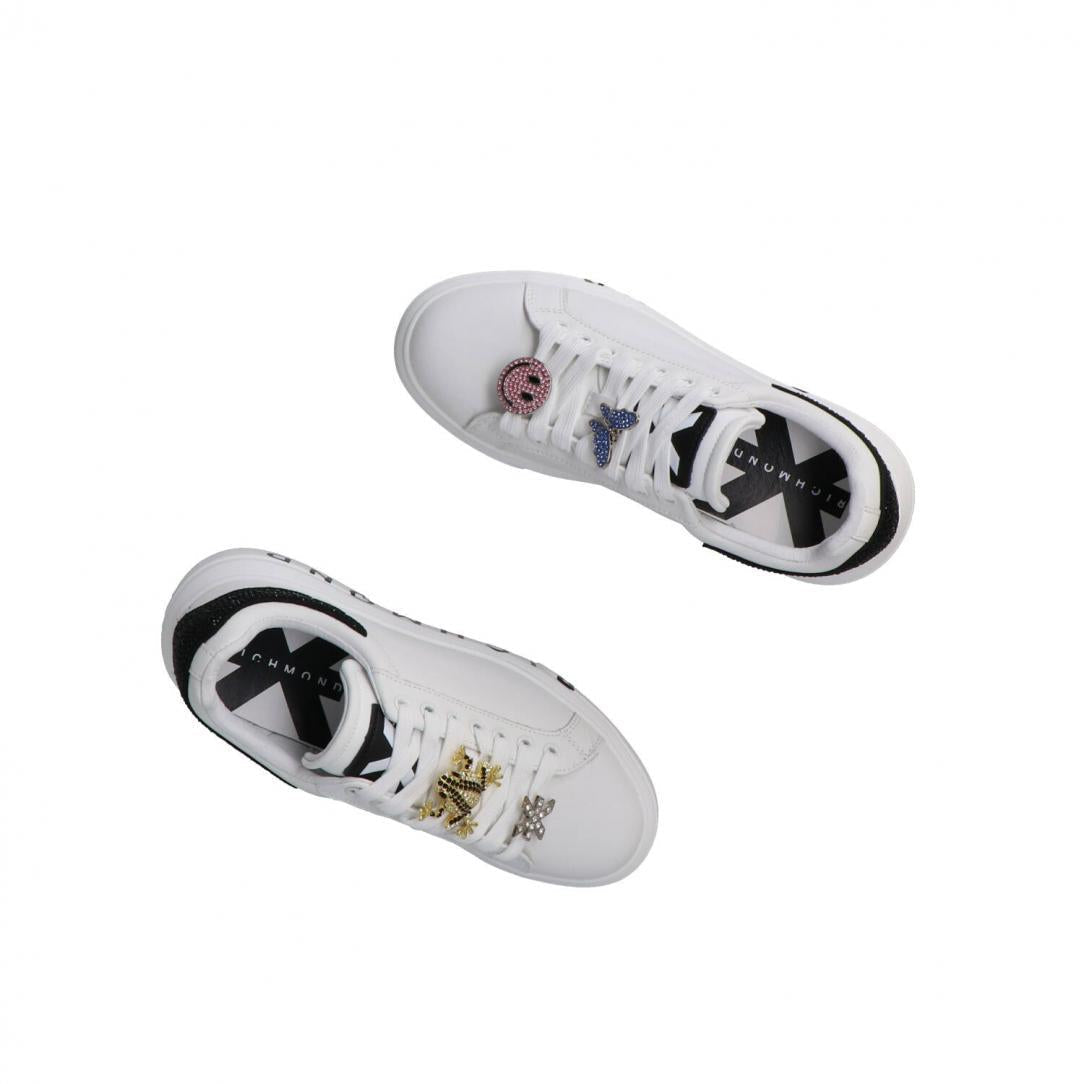 John Richmond sneakers donna in pelle con charms bianco 29007-CP D John RICHMOND 