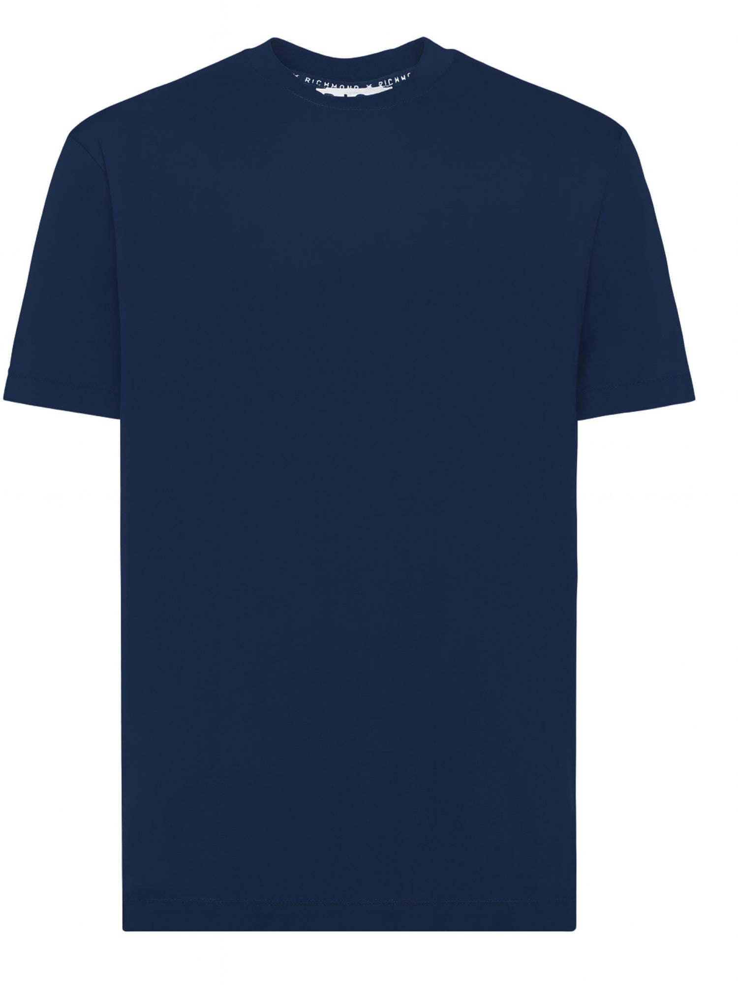 John Richmond T-shirt in cotone Pima blu UMA25053TS BLUE MEDVL John RICHMOND 
