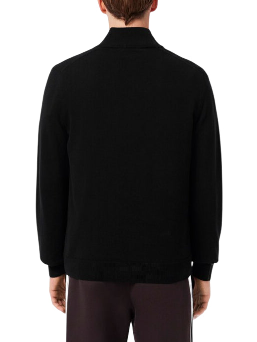 Lacoste maglia pullover mezza zip nero AH1980 031 LACOSTE 