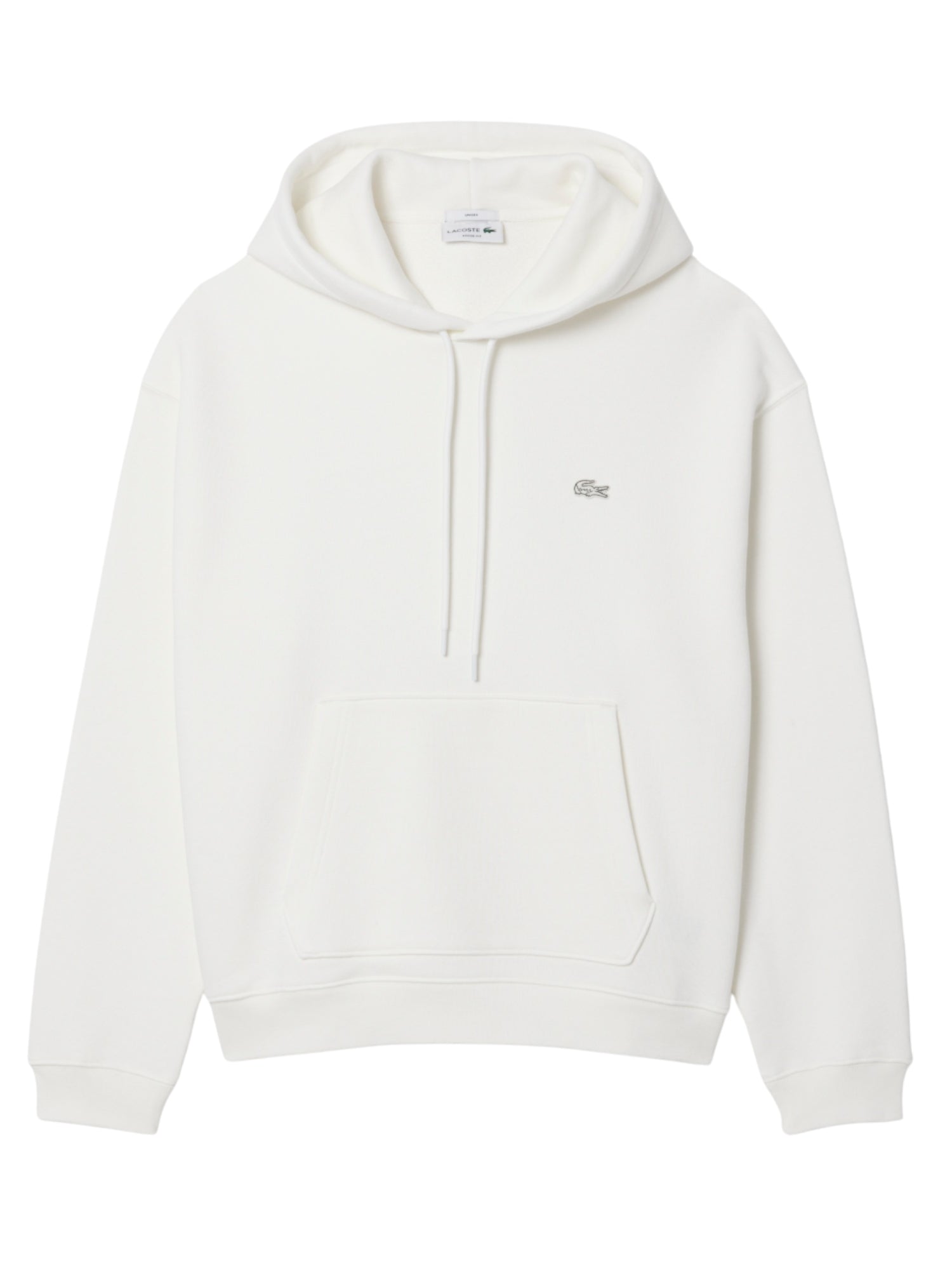 Lacoste felpa con cappuccio in cotone bianco SH7741 70V LACOSTE 