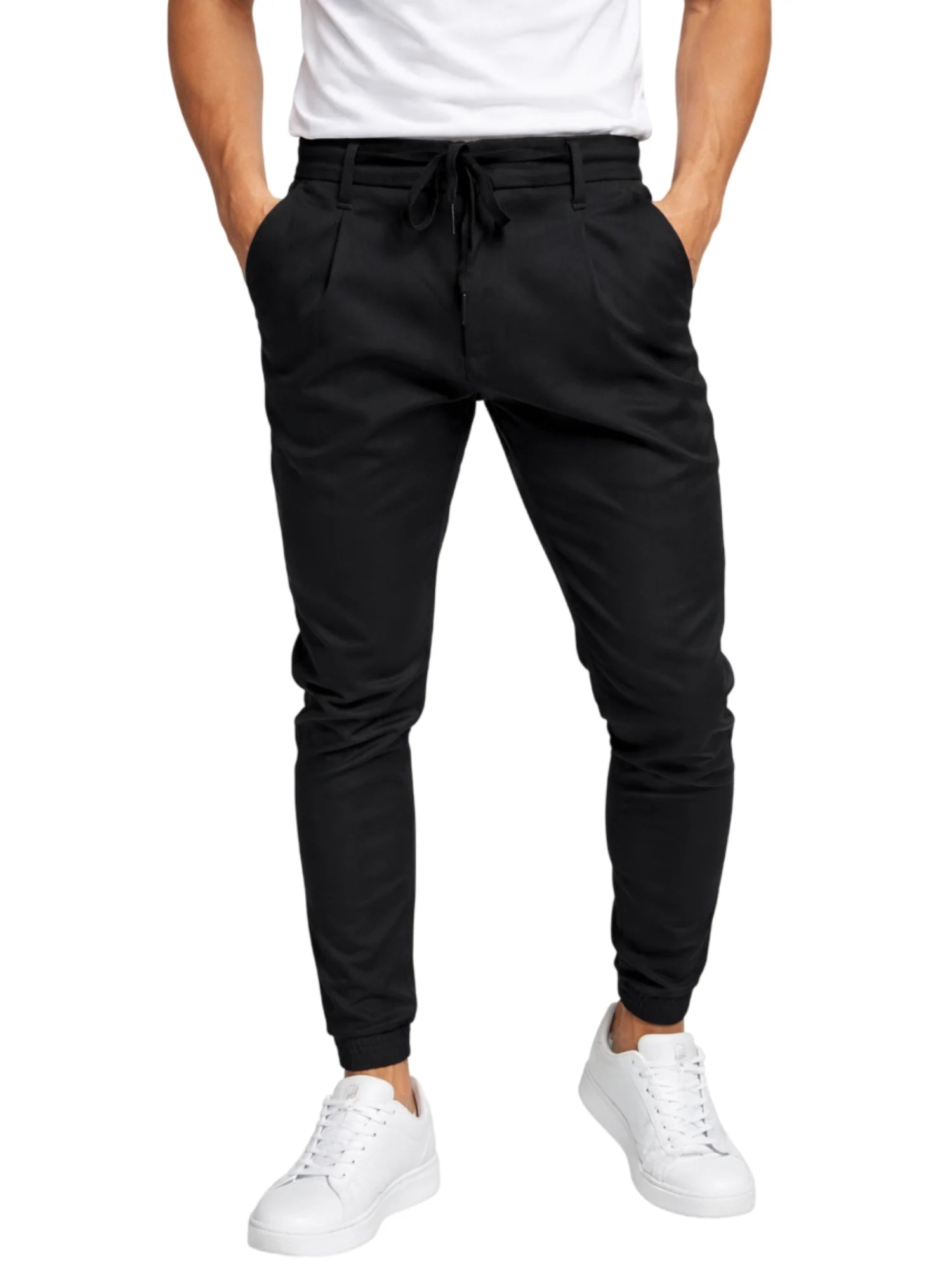 Le Braghe pantaloni misto nylon slim lavaggio nero P314-2546 NERO Le Braghe 