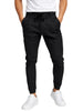 Le Braghe pantaloni misto nylon slim lavaggio nero