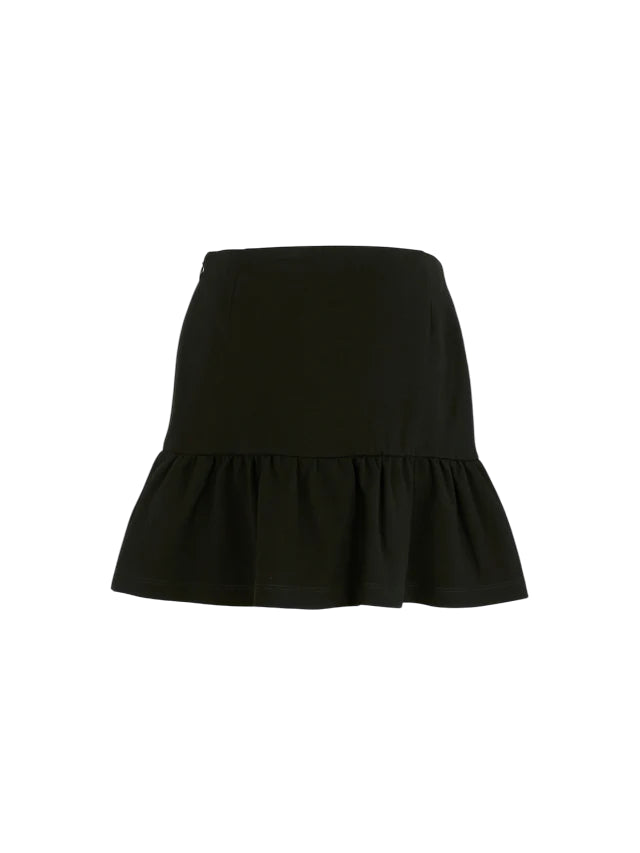 Moschino gonna corta bambina con balza nero HDJ03W-LJA00 60100 MOSCHINO 
