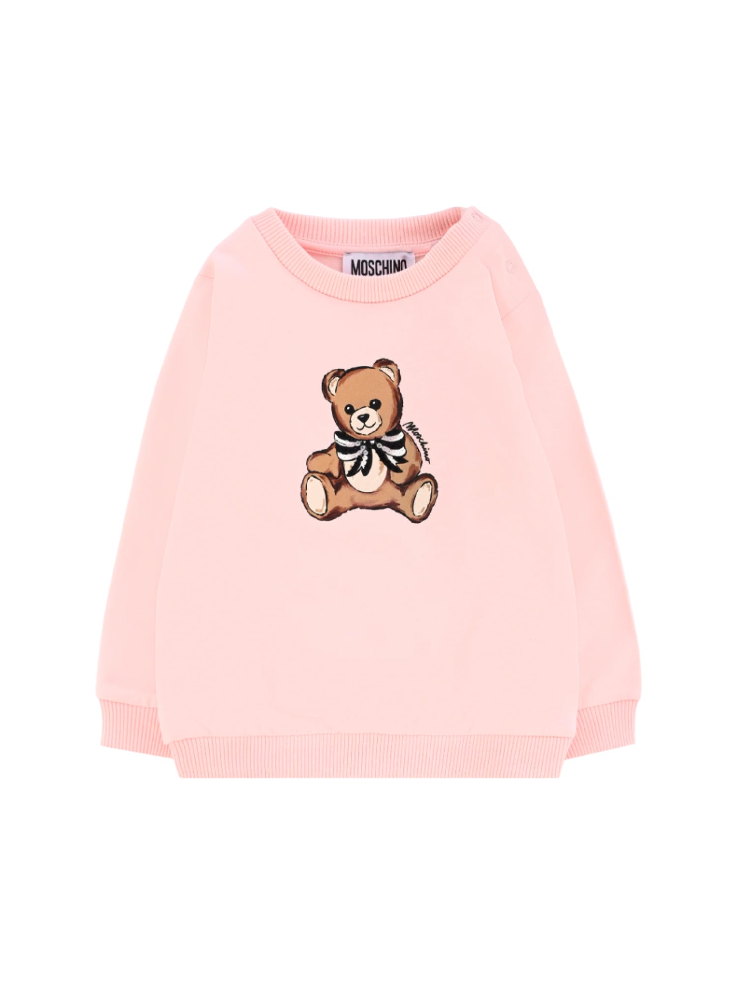 Moschino felpa neonata con orsetto rosa MFF02K-LDA16 50209 MOSCHINO 