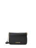 Love Moschino borsa a spalla in ecopelle martellata nero