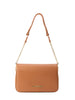 Love Moschino borsa a spalla in ecopelle martellata cuoio