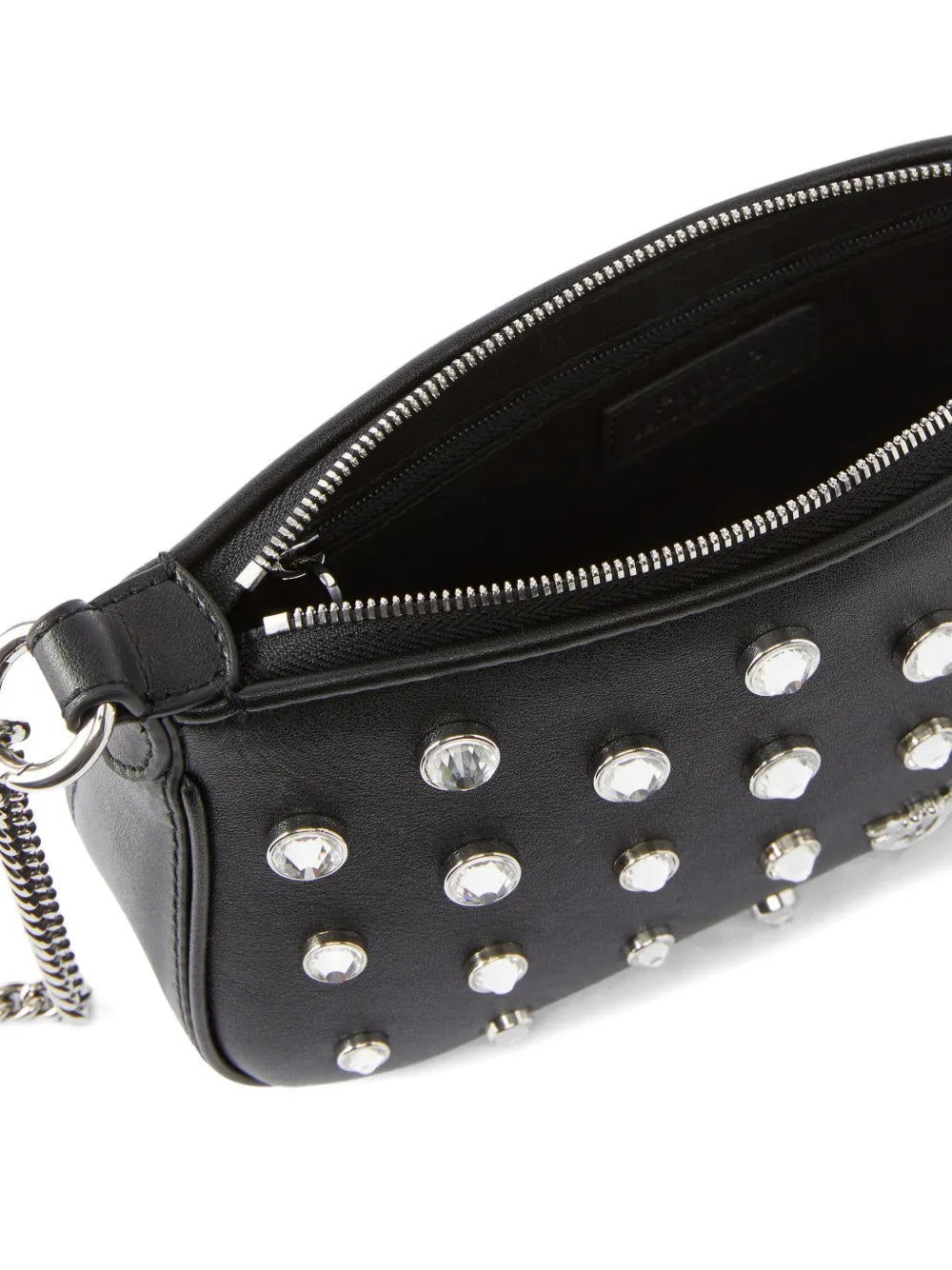 Pinko borsa half Moon mini con strass nero 105914-A2XQ Z99N PINKO 
