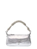 Pinko borsa Half Moon Mini argento
