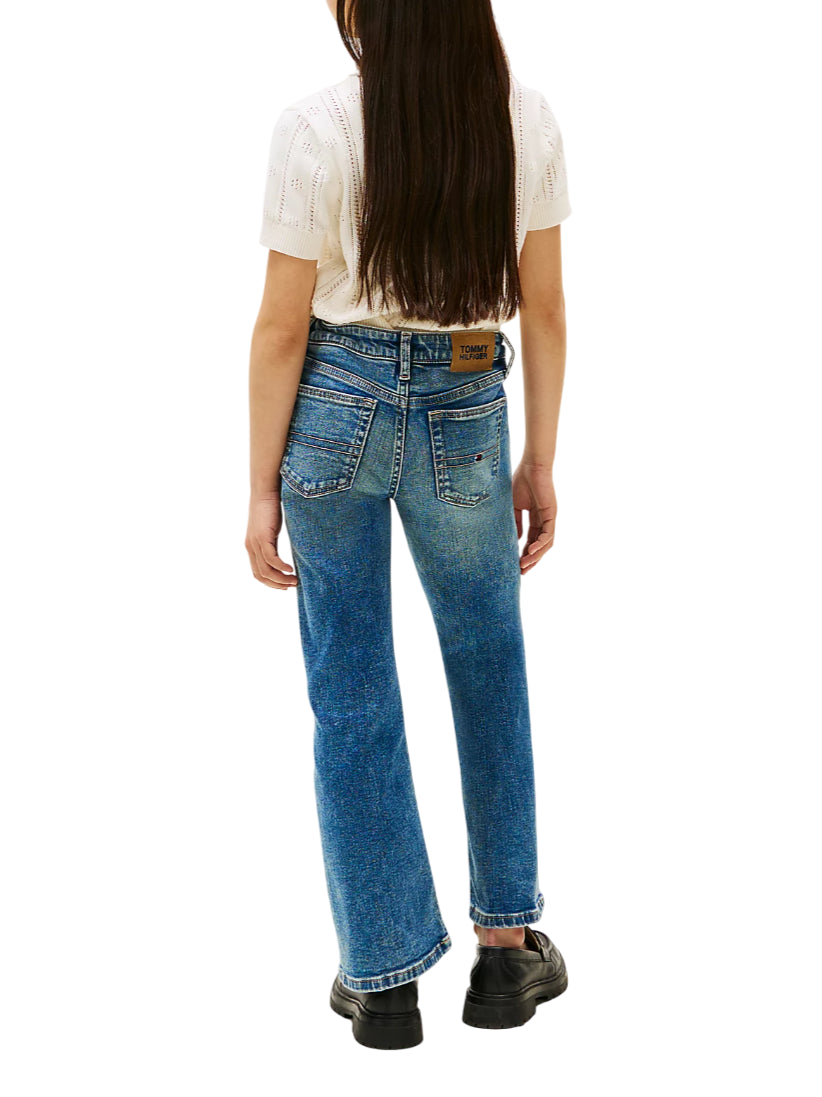 Tommy Hilfiger jeans bambina flare lavaggio blu KG0KG08643 1A8 Tommy Hilfiger 