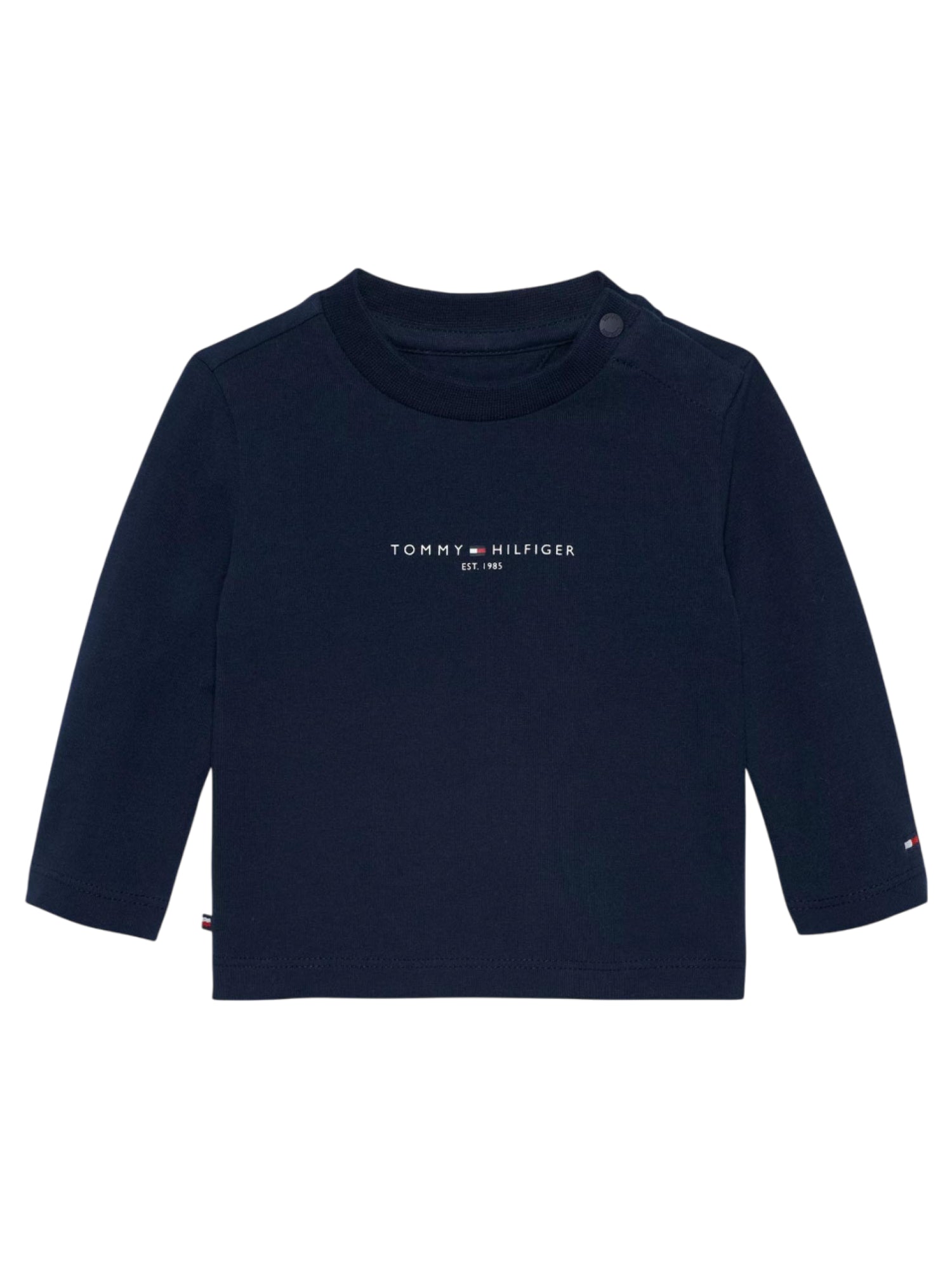 Tommy Hilfiger T-shirt neonato manica lunga blu KN0KN02058 C1G Tommy Hilfiger 
