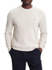 Tommy Hilfiger maglia tramata uomo in cotone avorio