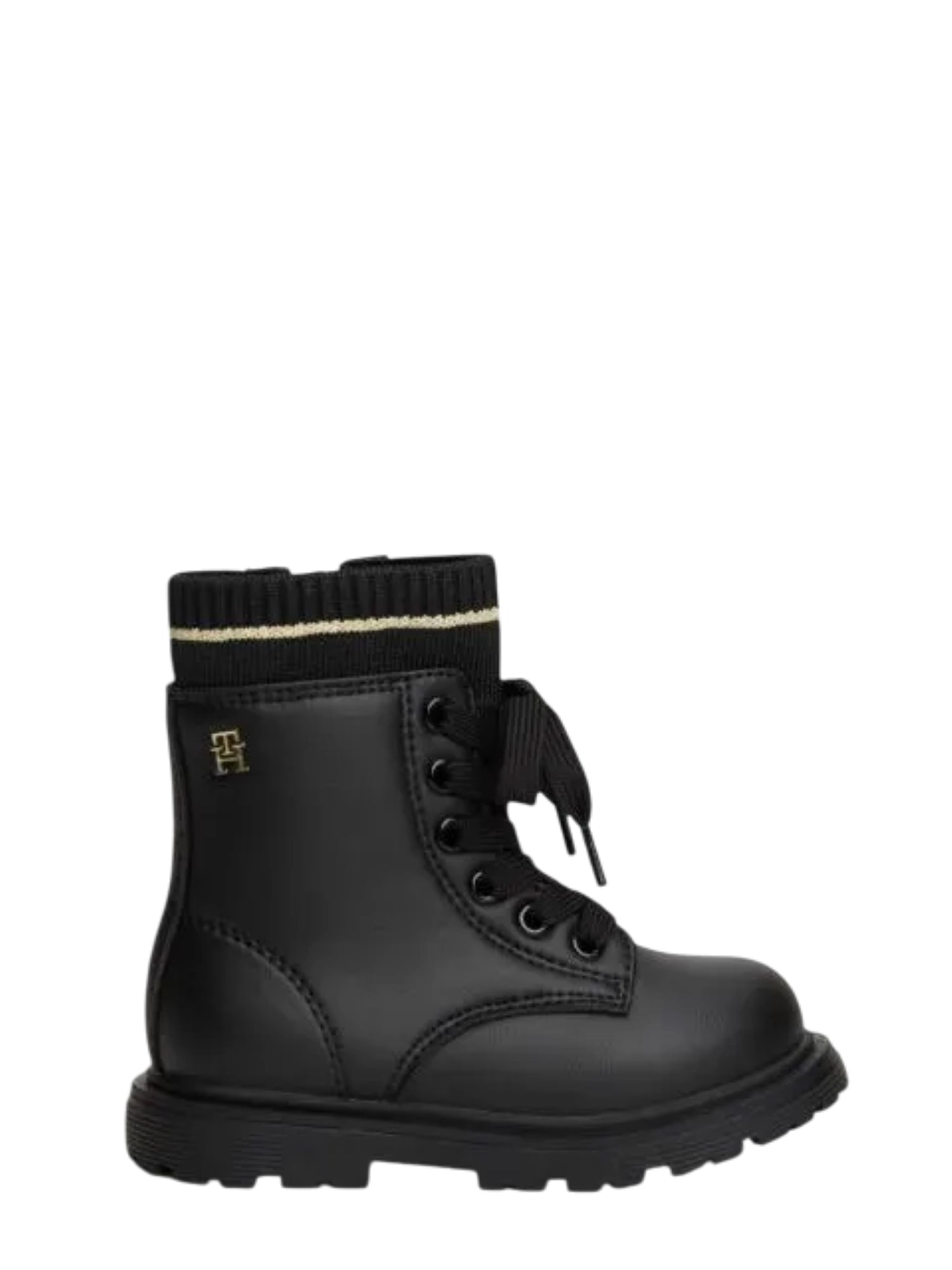 Tommy Hilfiger stivaletti anfibi bambina in ecopelle nero T1A5-34006-0332 999 Tommy Hilfiger 