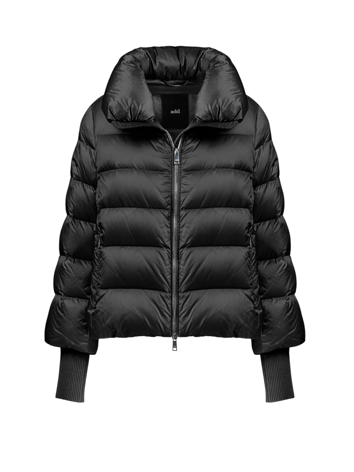 cappa in nylon satinato con polsini removibili JWA220NRAS BLACK Add 