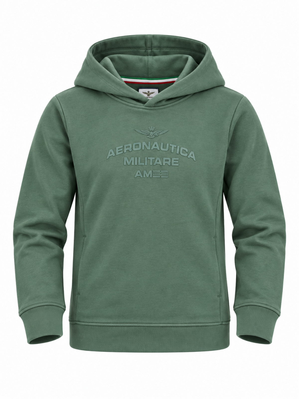 Aeronautica Militare felpa con cappuccio bambino verde 262FE0078A V46 AERONAUTICA MILITARE 