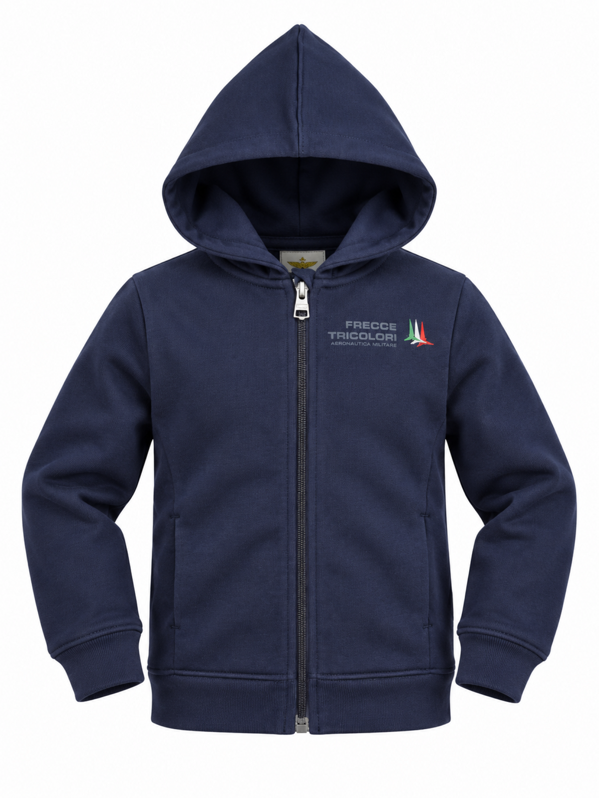 Aeronautica Militare felpa con zip e cappuccio bambino blu 262FE0091A B08 AERONAUTICA MILITARE 