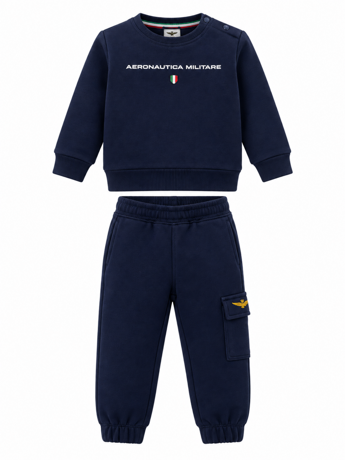 Aeronautica Militare tuta sportiva neonato felpa e pantaloni blu 262TF0017A B08 AERONAUTICA MILITARE 