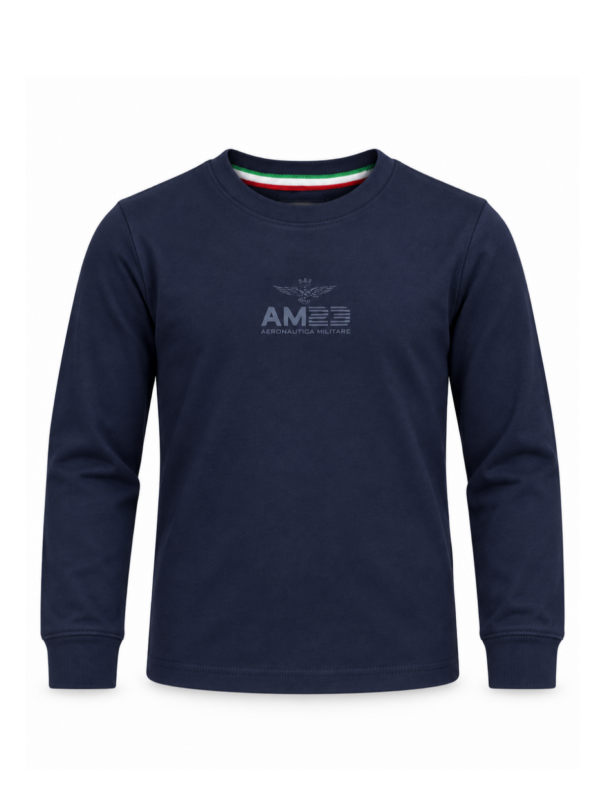 Aeronautica Militare T-shirt manica lunga bambino con logo blu 262TS0072A B08 AERONAUTICA MILITARE 