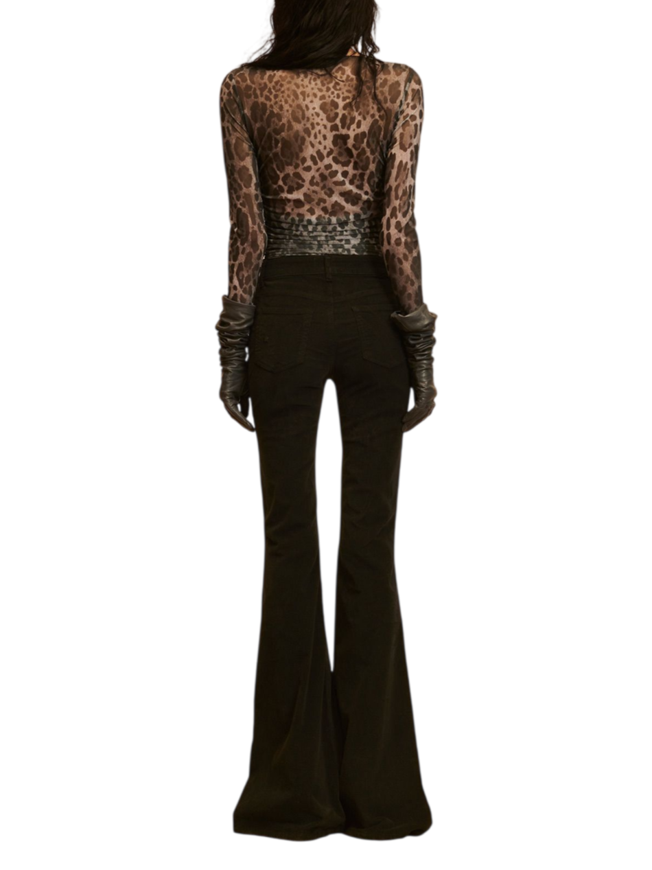 Aniye By pantaloni a zampa donna Sienna in tessuto crepe nero 181016 00336 ANIYE BY 