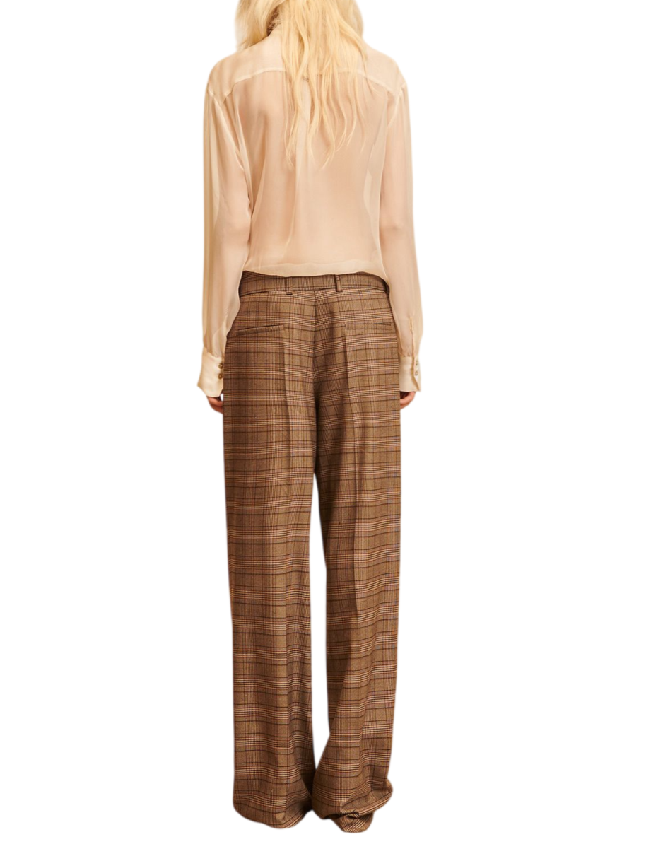 Aniye By pantaloni palazzo in fantasia check Baggy Cleo beige 181025 02457 ANIYE BY 