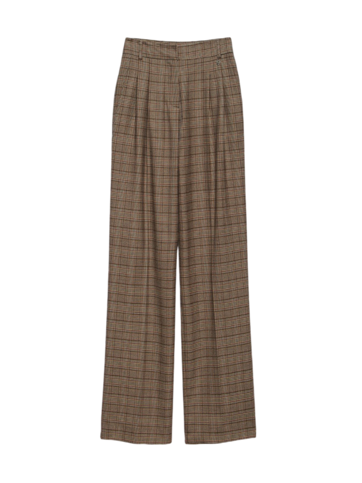 Aniye By pantaloni palazzo in fantasia check Baggy Cleo beige 181025 02457 ANIYE BY 