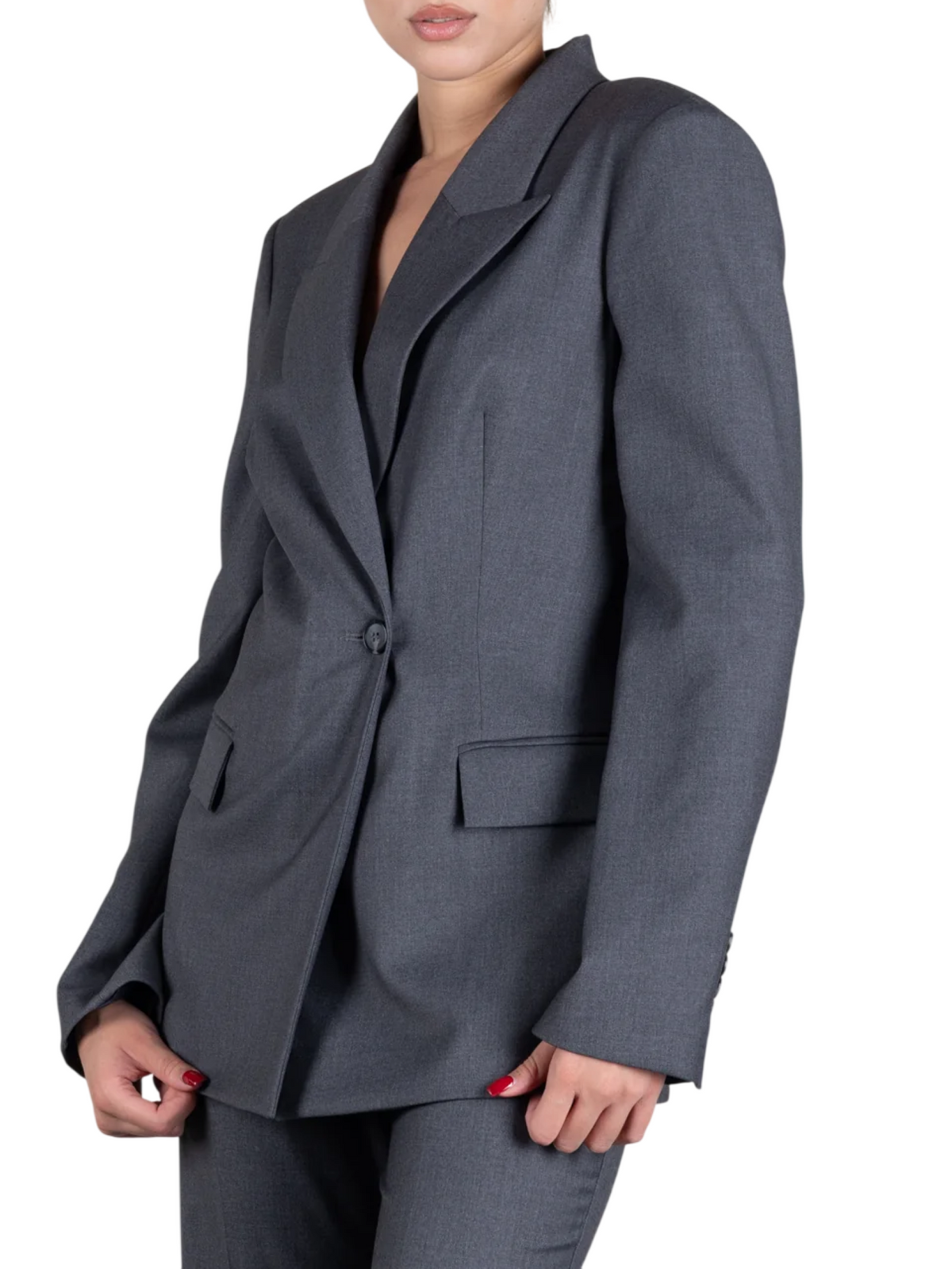 Aniye By giacca blazer Rio donna doppiopetto grigio melange 181098 01335 ANIYE BY 
