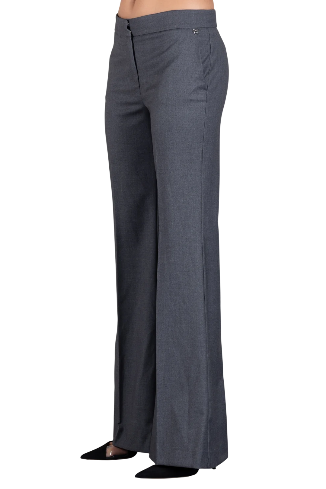 Aniye By pantaloni a zampa donna Rio grigio melange 181099 01335 ANIYE BY 